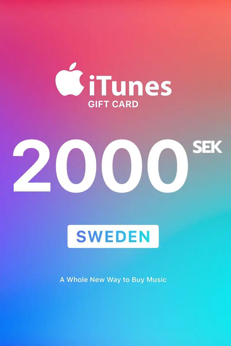 Apple iTunes 2000 SEK Gift Card (Sweden) - Digital Key