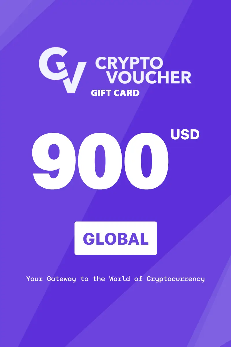 Crypto Voucher 900 USD Gift Card (Global) - Digital Key