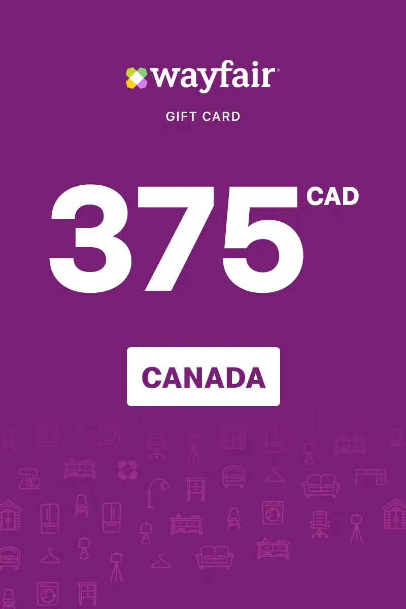 Wayfair 375 CAD Gift Card (Canada) - Digital Key