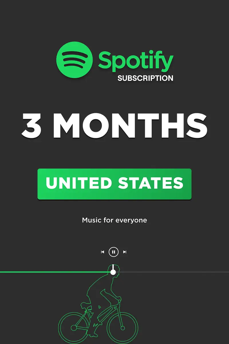 Spotify Premium 3 Months Subscription (United States) - Digital Key