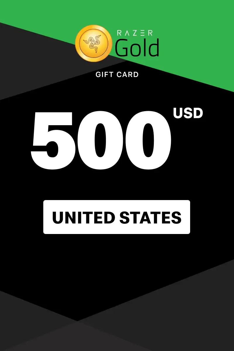 Razer Gold 500 USD Gift Card (United States) - Digital Key
