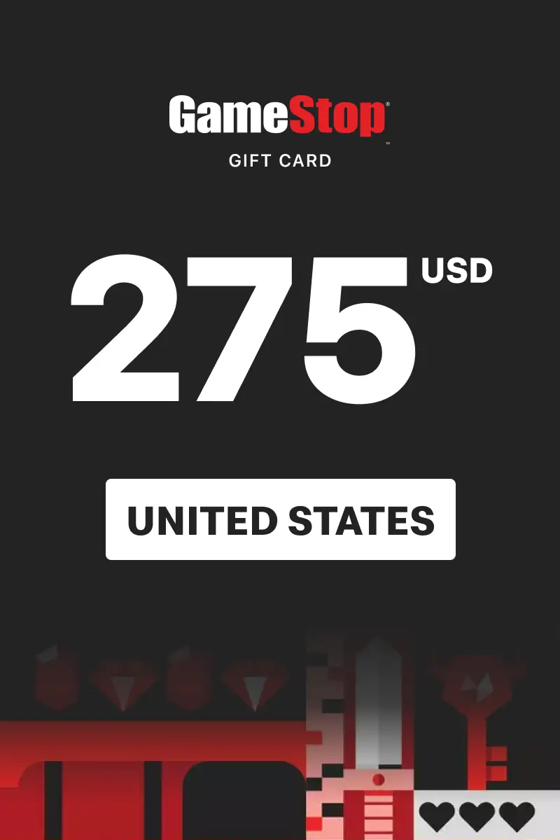 GameStop 275 USD Gift Card (United States) - Digital Key