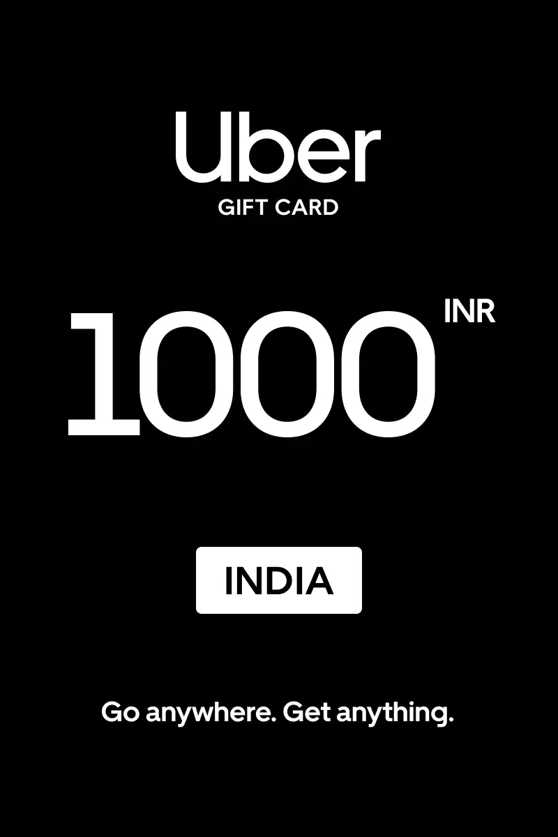 Uber 1000 INR Gift Card (India) - Digital Key