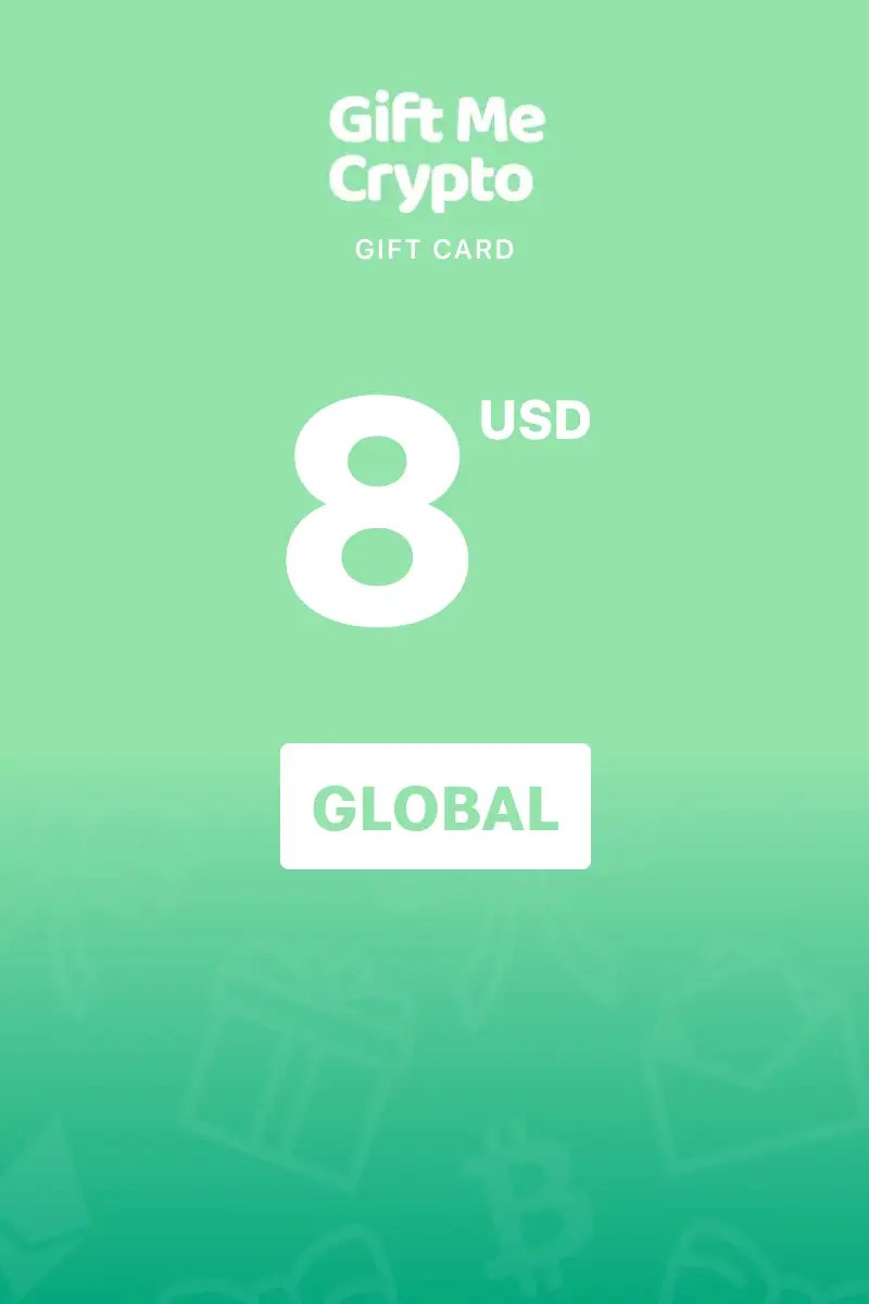 Gift Me Crypto 8 USD Gift Card (Global) - Digital Key