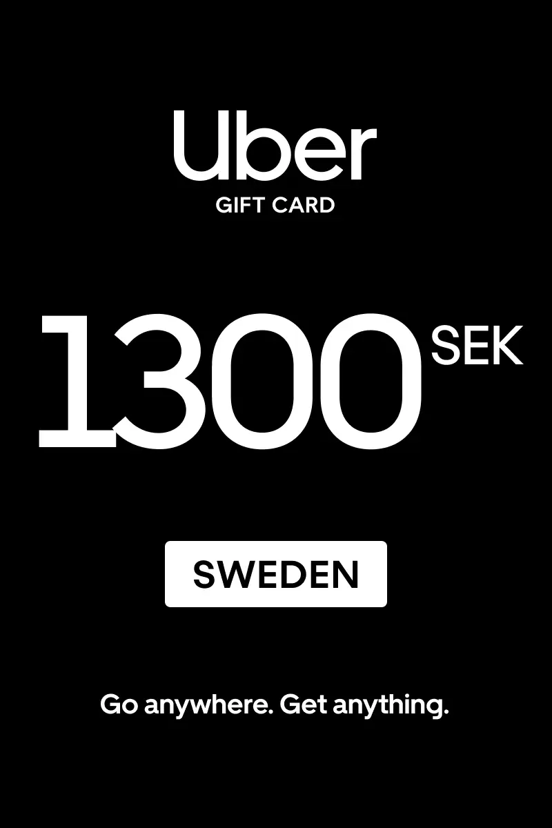 Uber 1300 SEK Gift Card (Sweden) - Digital Key