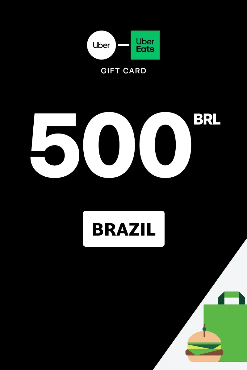 Uber Rides and Uber Eats 500 BRL Gift Card (Brazil) - Digital Key