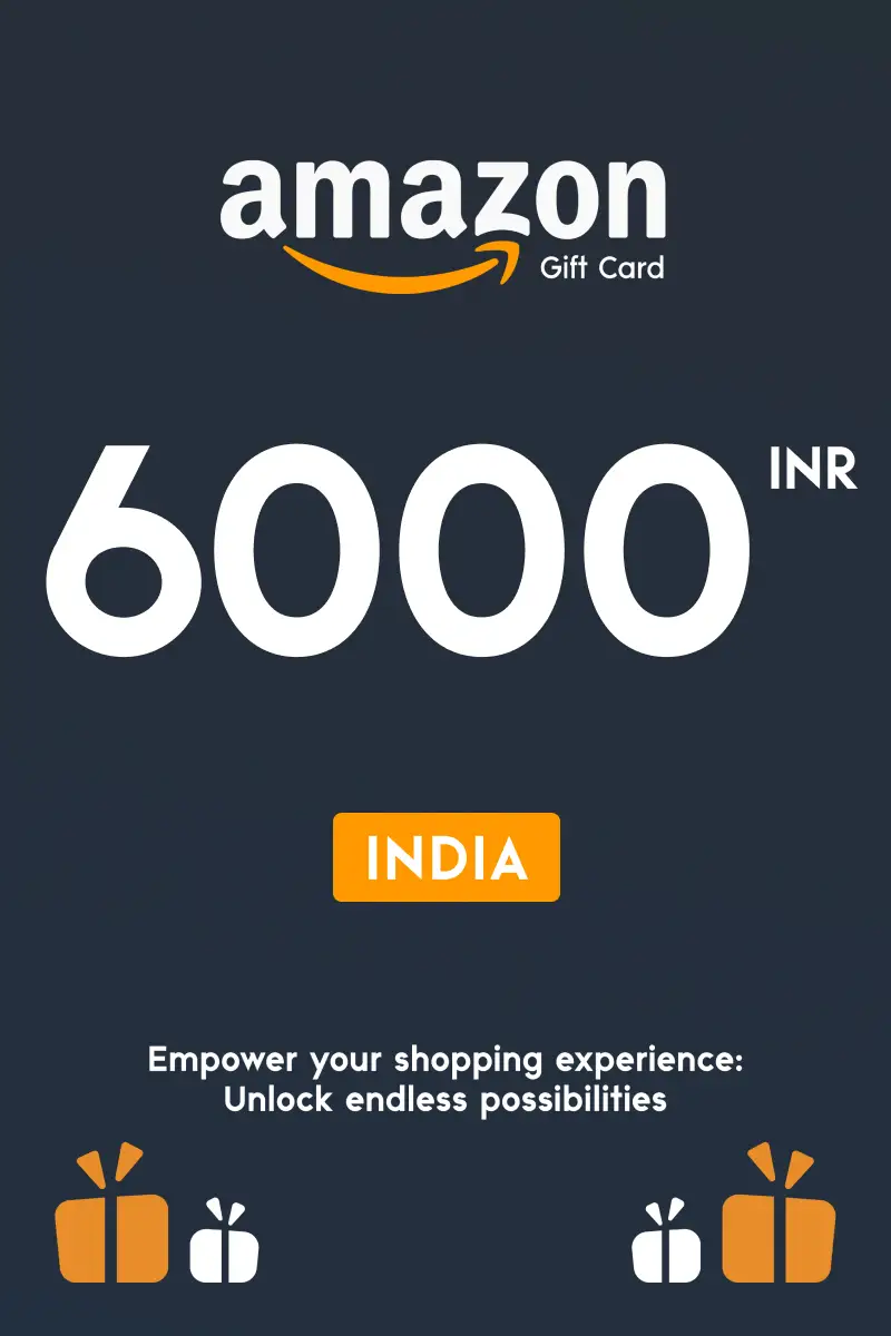 Amazon 6000 INR Gift Card (India) - Digital Key