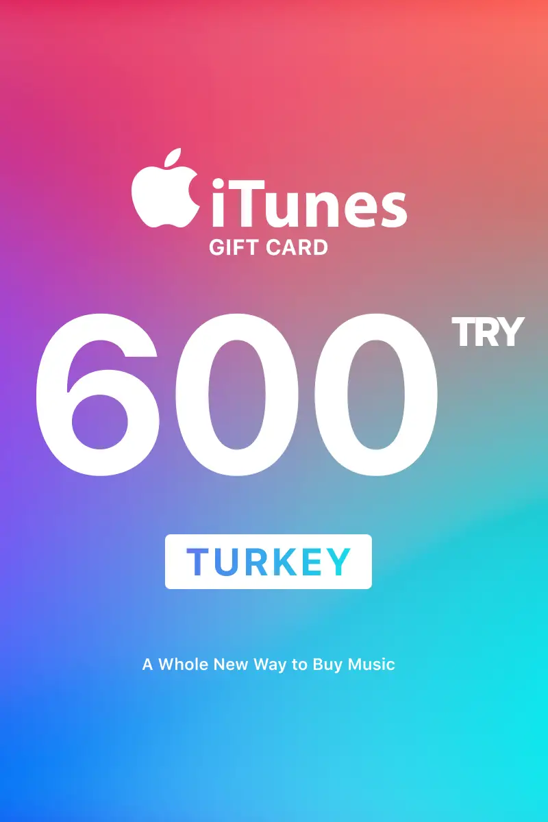 Apple iTunes 600 TRY Gift Card (Turkey) - Digital Key
