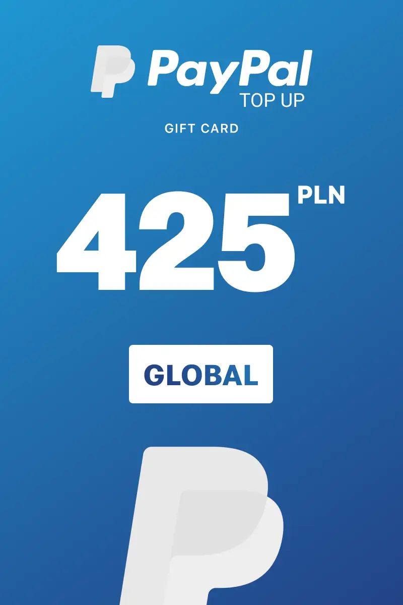 PayPal Instant Top Up 425 PLN Gift Card (Global) - Digital Key