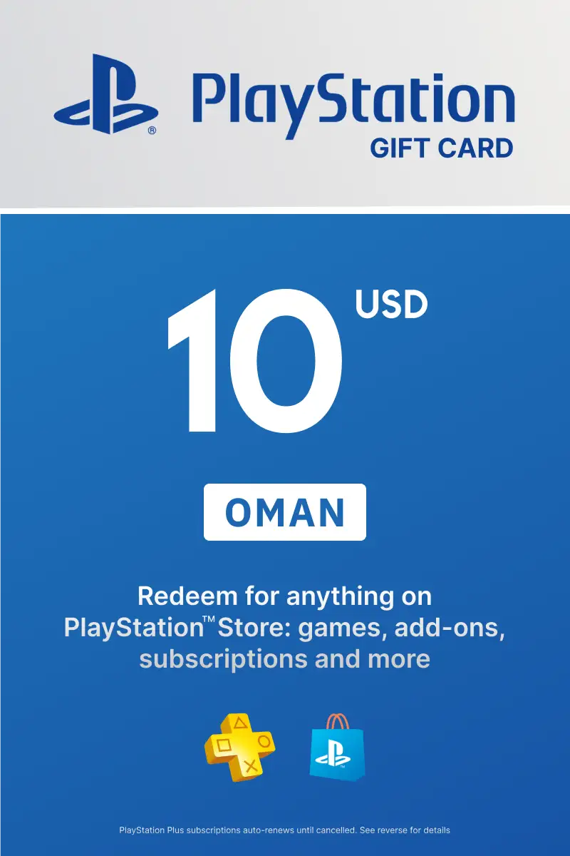 PlayStation Store 10 USD Gift Card (Oman) - Digital Key