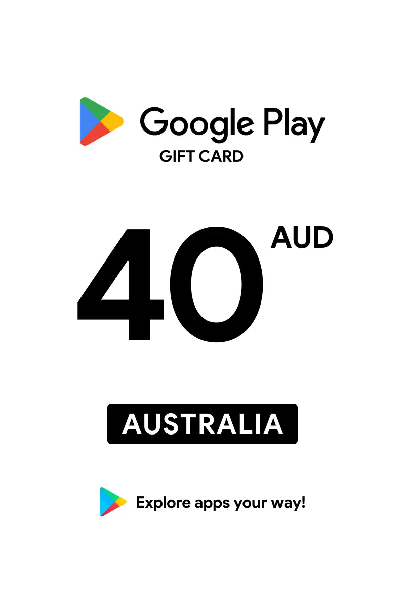 Google Play 40 AUD Gift Card (Australia) - Digital Key