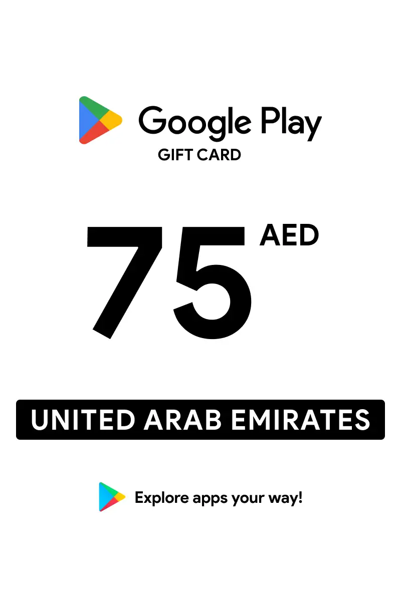 Google Play 75 AED Gift Card (United Arab Emirates) - Digital Key