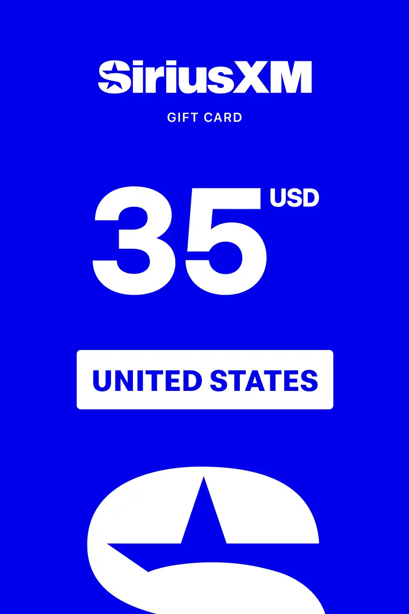 SiriusXM 35 USD Gift Card (United States) - Digital Key