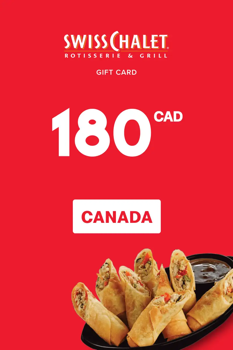Swiss Chalet 180 CAD Gift Card (Canada) - Digital Key