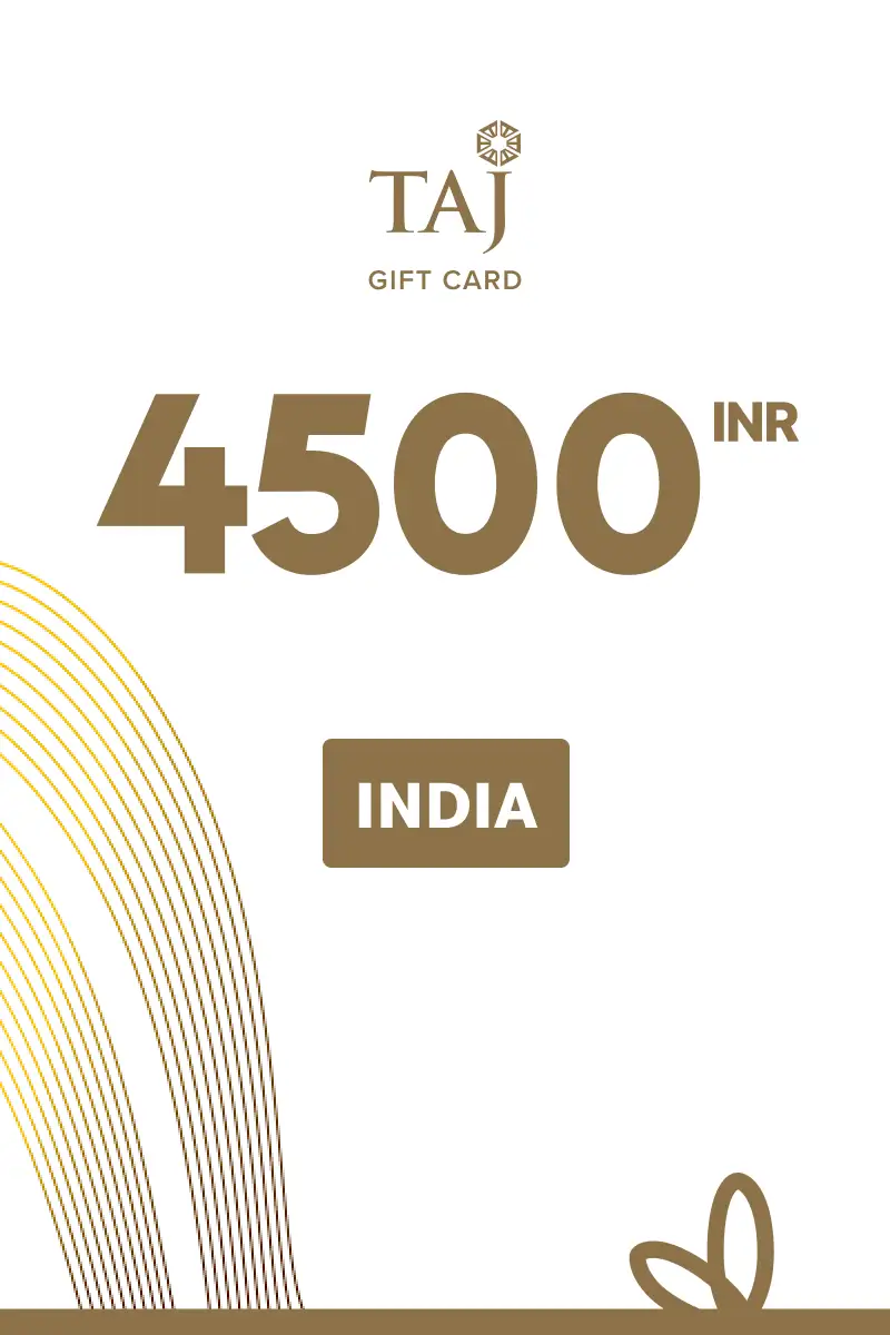 Taj Hotels 4500 INR Gift Card (India) - Digital Key