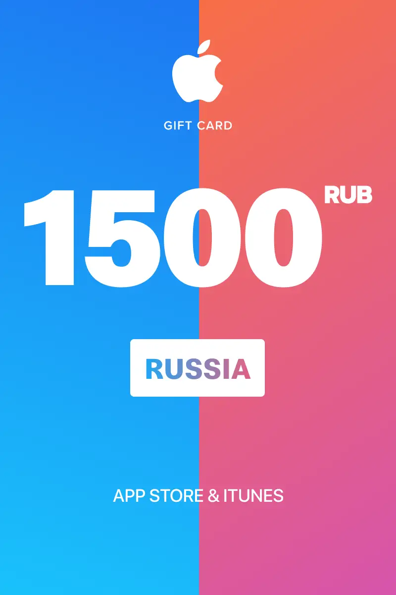 Buy App Store & iTunes 1500 RUB Gift Card (Russia) - Digital Key