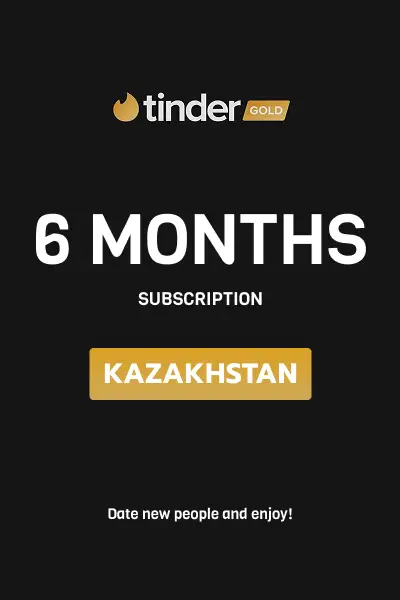 Tinder Gold 6 Months Subscription (Kazakhstan) - Digital Key