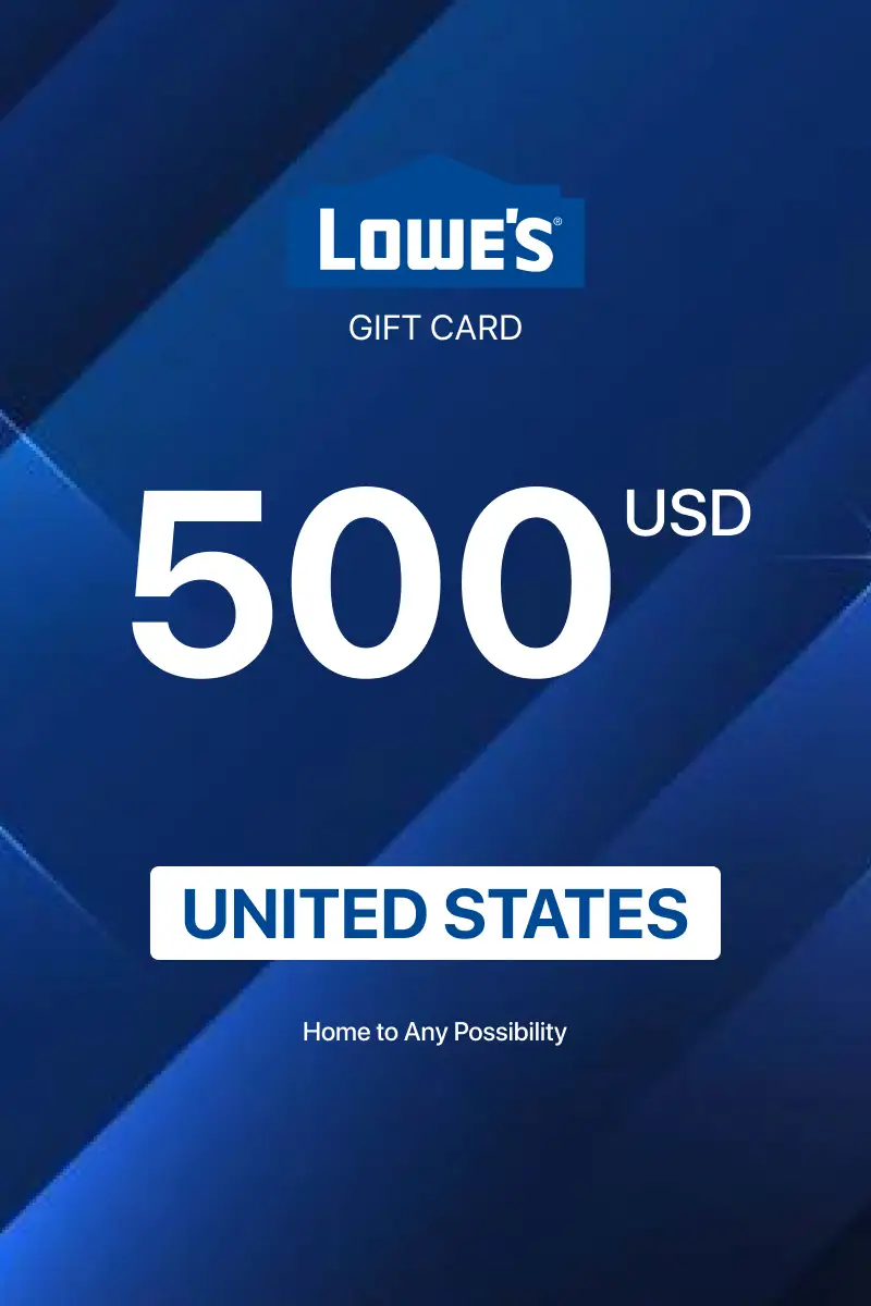 Lowes 500 USD Gift Card (United States) - Digital Key