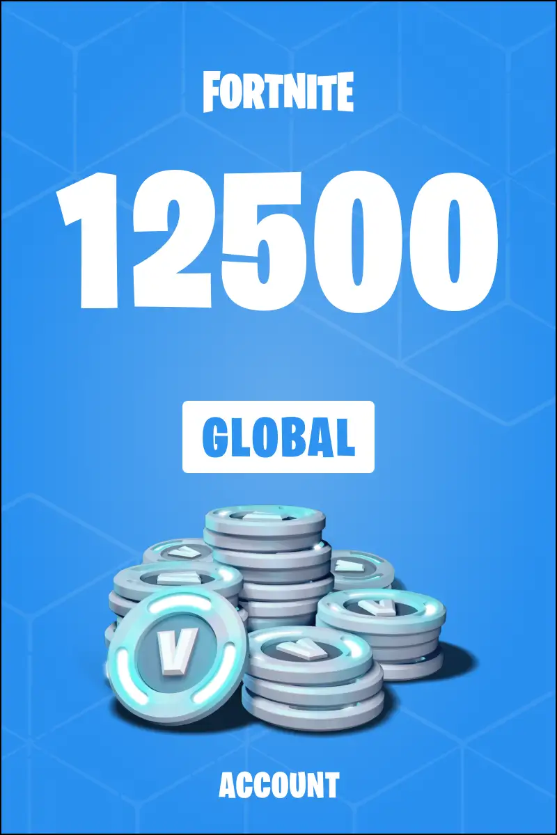 Fortnite - 12500 V-Bucks Card (Global) - Epic Games Account