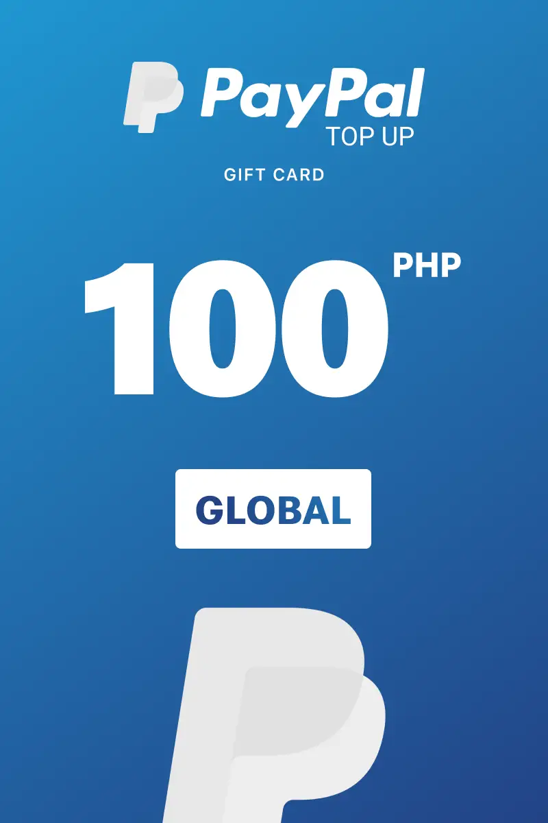 PayPal Instant Top Up 100 PHP Gift Card (Global) - Digital Key