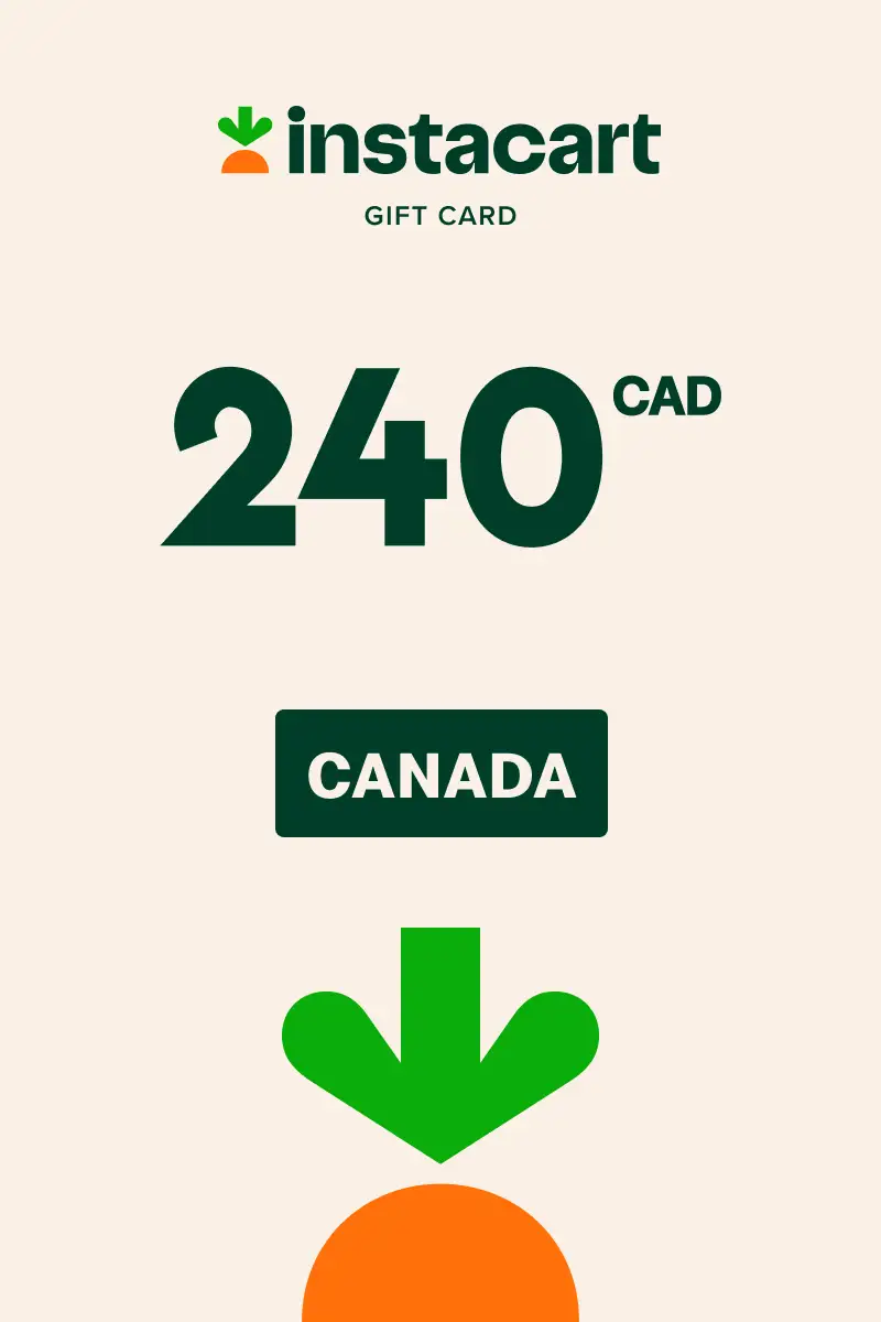 Instacart 240 CAD Gift Card (Canada) - Digital Key