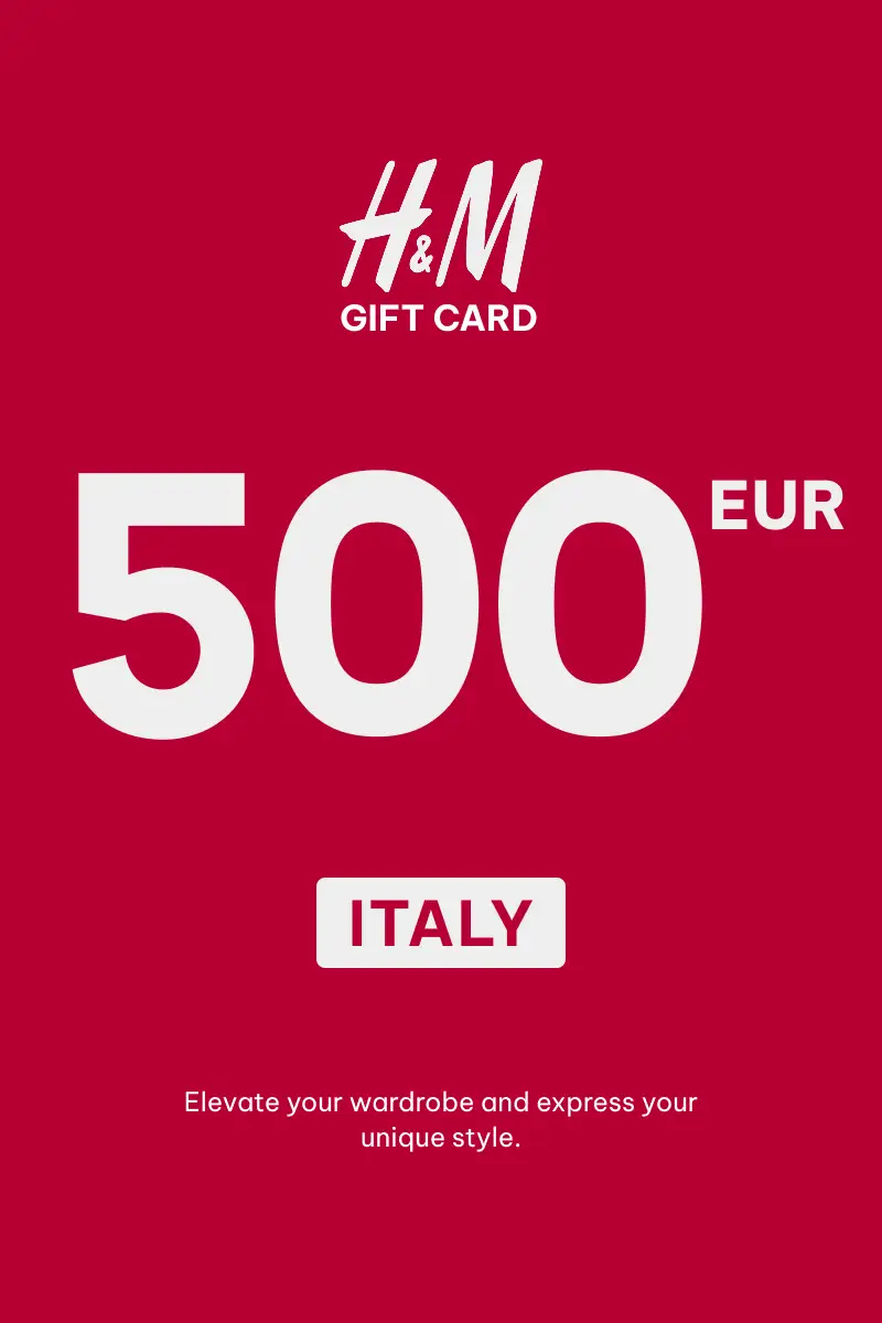 HandM 500 EUR Gift Card (Italy) - Digital Key