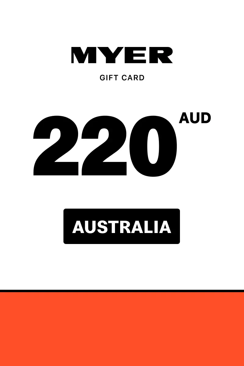 Myer 220 AUD Gift Card (Australia) - Digital Key
