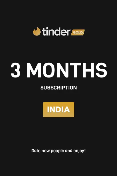 Tinder Gold 3 Months Subscription (India) - Digital Key
