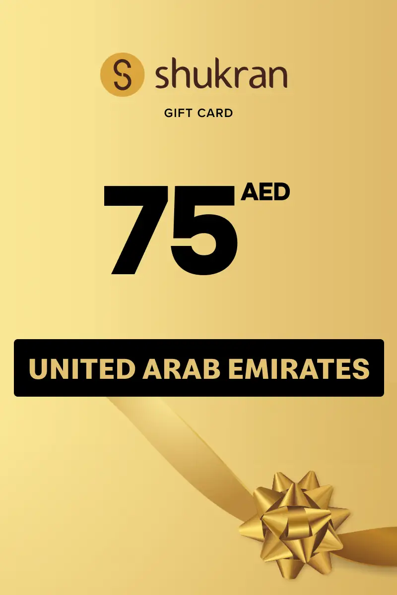 Shukran 75 AED Gift Card (United Arab Emirates) - Digital Key
