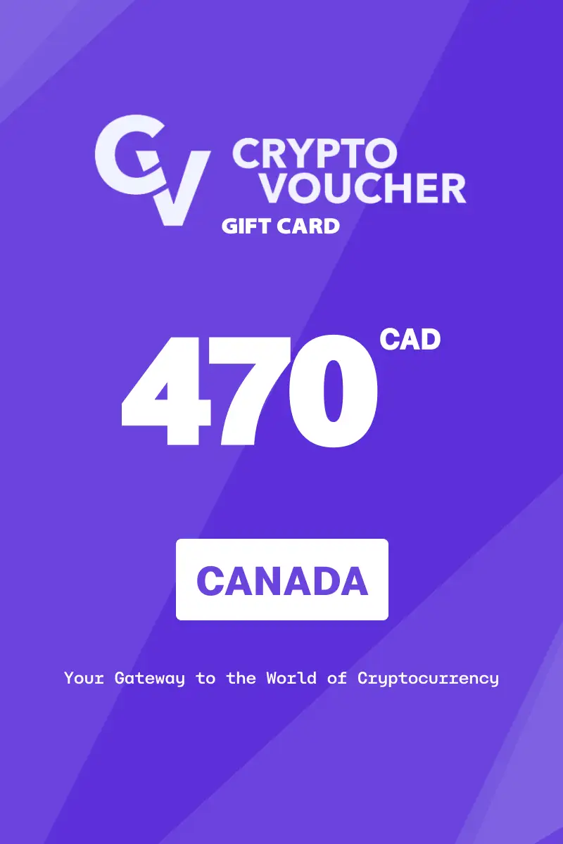 Crypto Voucher 470 CAD Gift Card (Canada) - Digital Key