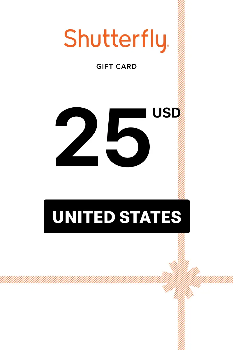 Shutterfly 25 USD Gift Card (United States) - Digital Key