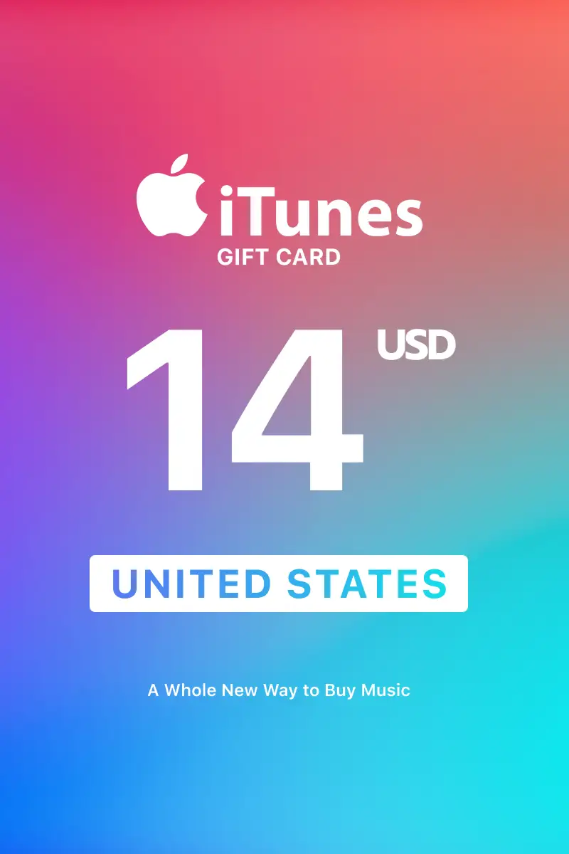 Apple iTunes 14 USD Gift Card (United States) - Digital Key