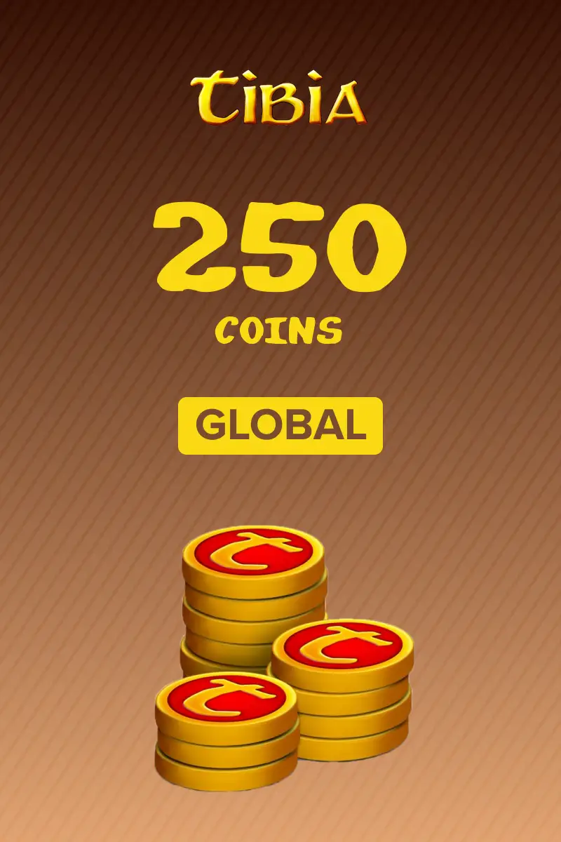 Tibia 250 Coins (Global) - Digital Key