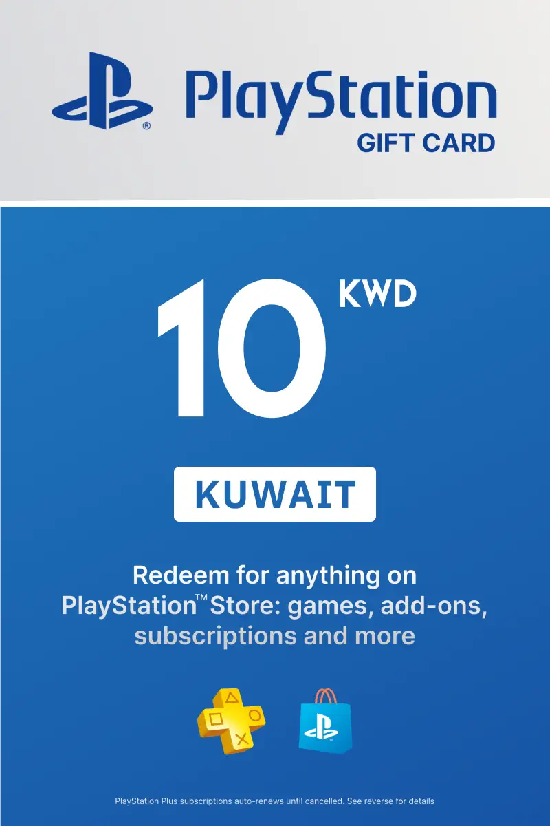 PlayStation Store 10 KWD Gift Card (Kuwait) - Digital Key