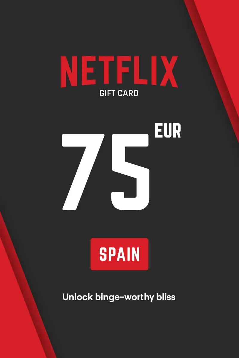 Netflix 75 EUR Gift Card (Spain) - Digital Key