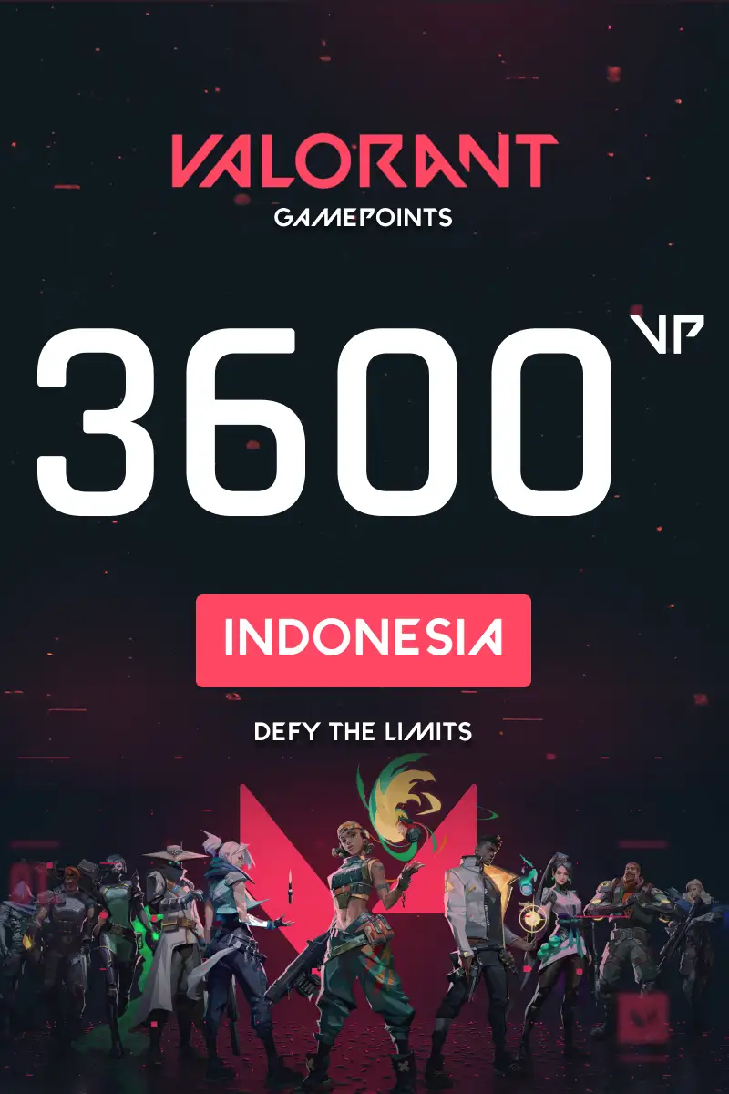 VALORANT 3600 Valorant Points (Indonesia) - Digital Key