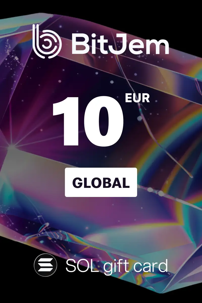 BitJem (SOL) 10 EUR Crypto Gift Card (Global) - Digital Key