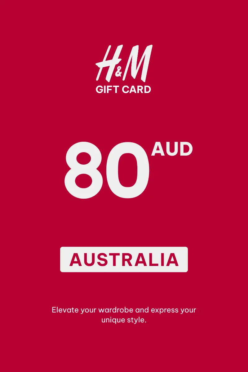 HandM 80 AUD Gift Card (Australia) - Digital Key