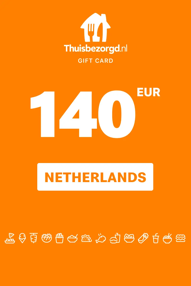 Thuisbezorgd.nl 140 EUR Gift Card (Netherlands) - Digital Key