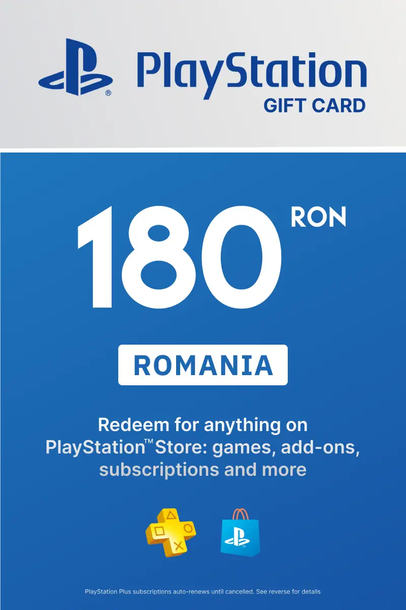 PlayStation Store 180 RON Gift Card (Romania) - Digital Key