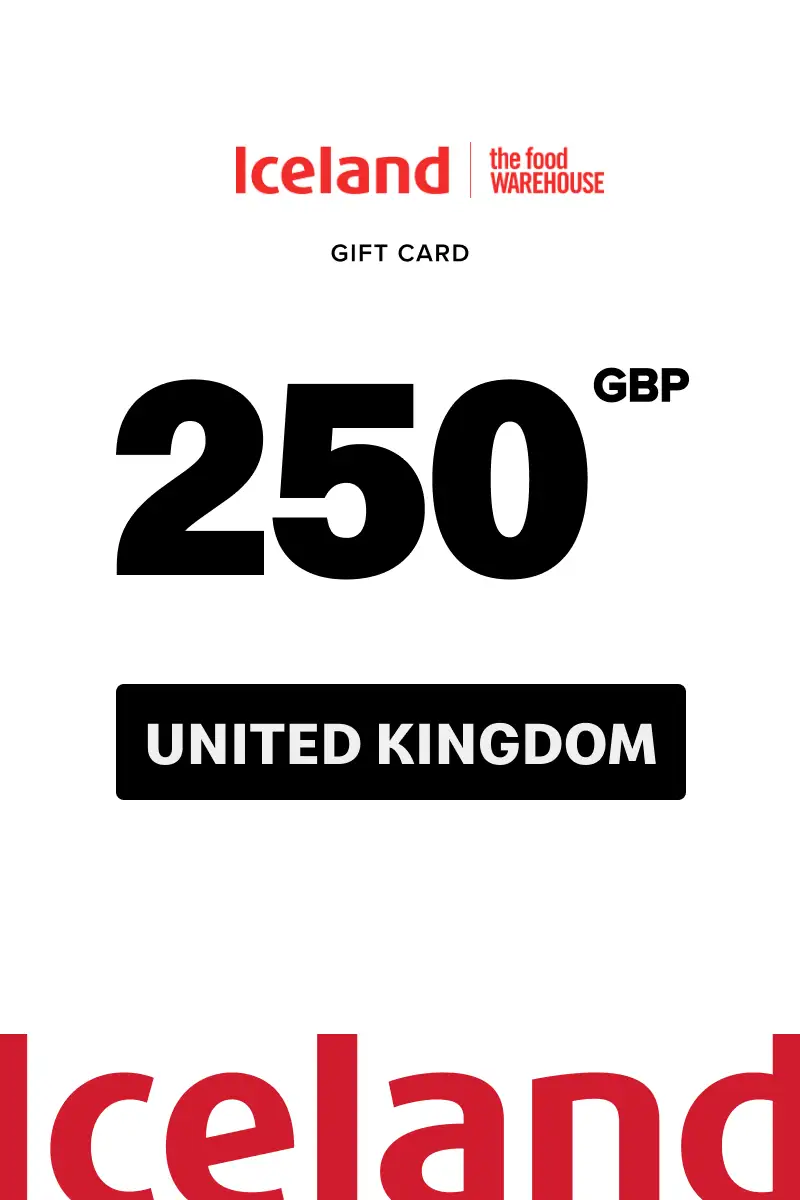 Iceland 250 GBP Gift Card (United Kingdom) - Digital Key