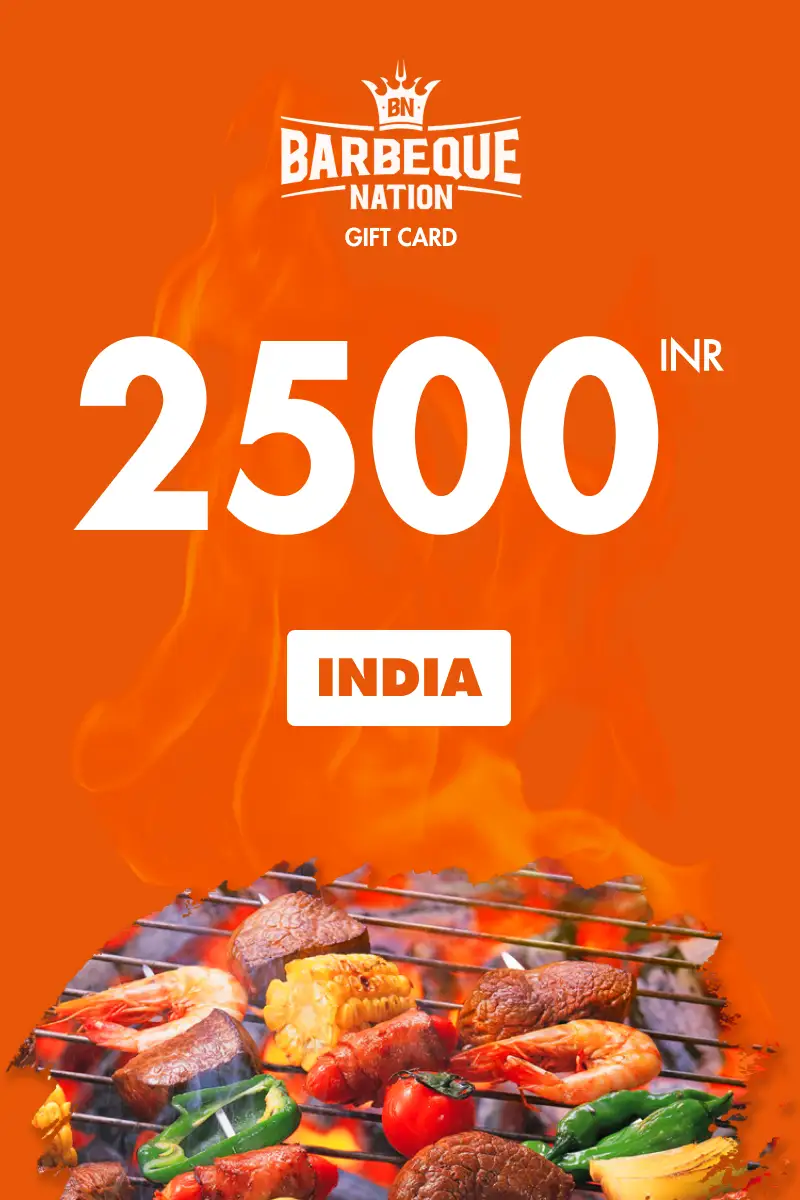 Barbeque Nation 2500 INR Gift Card (India) - Digital Key