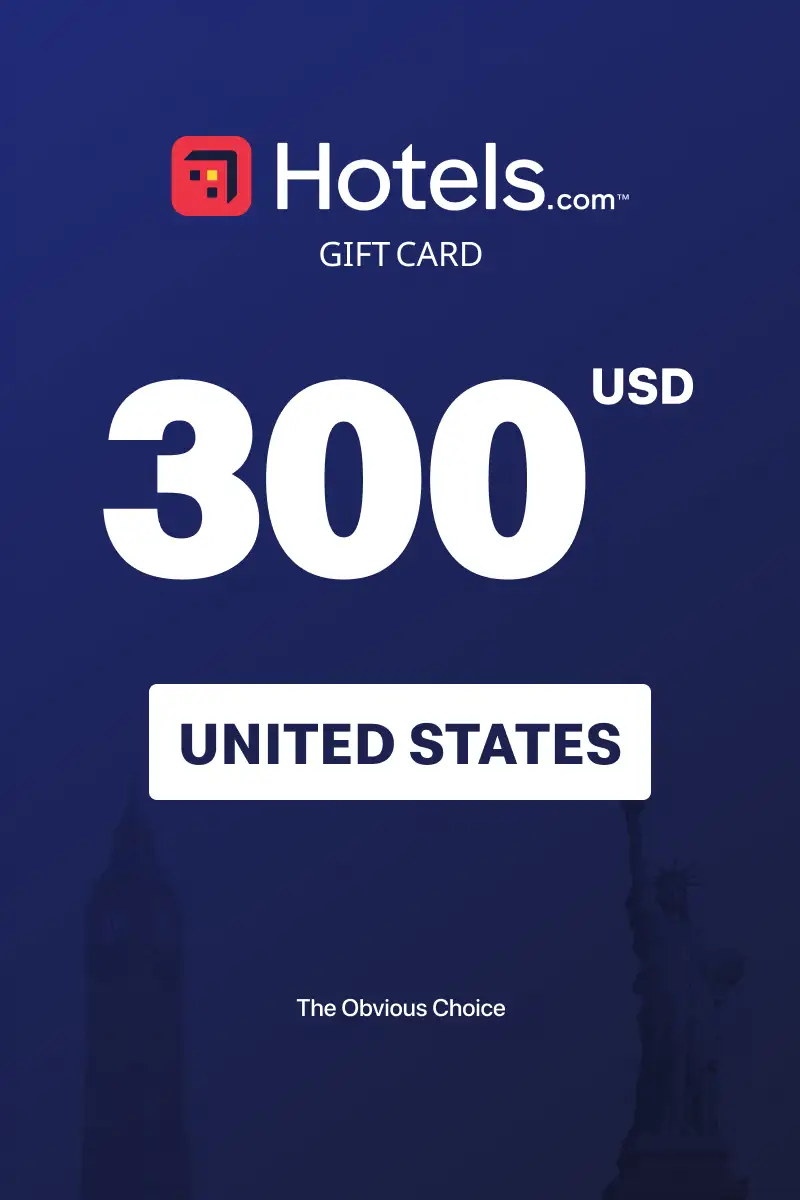 Hotels.com 300 USD Gift Card (United States) - Digital Key