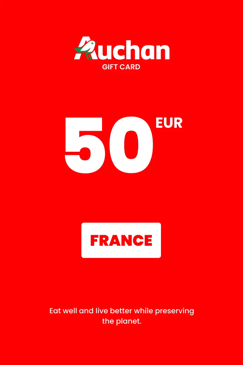Auchan 50 EUR Gift Card (France) - Digital Key