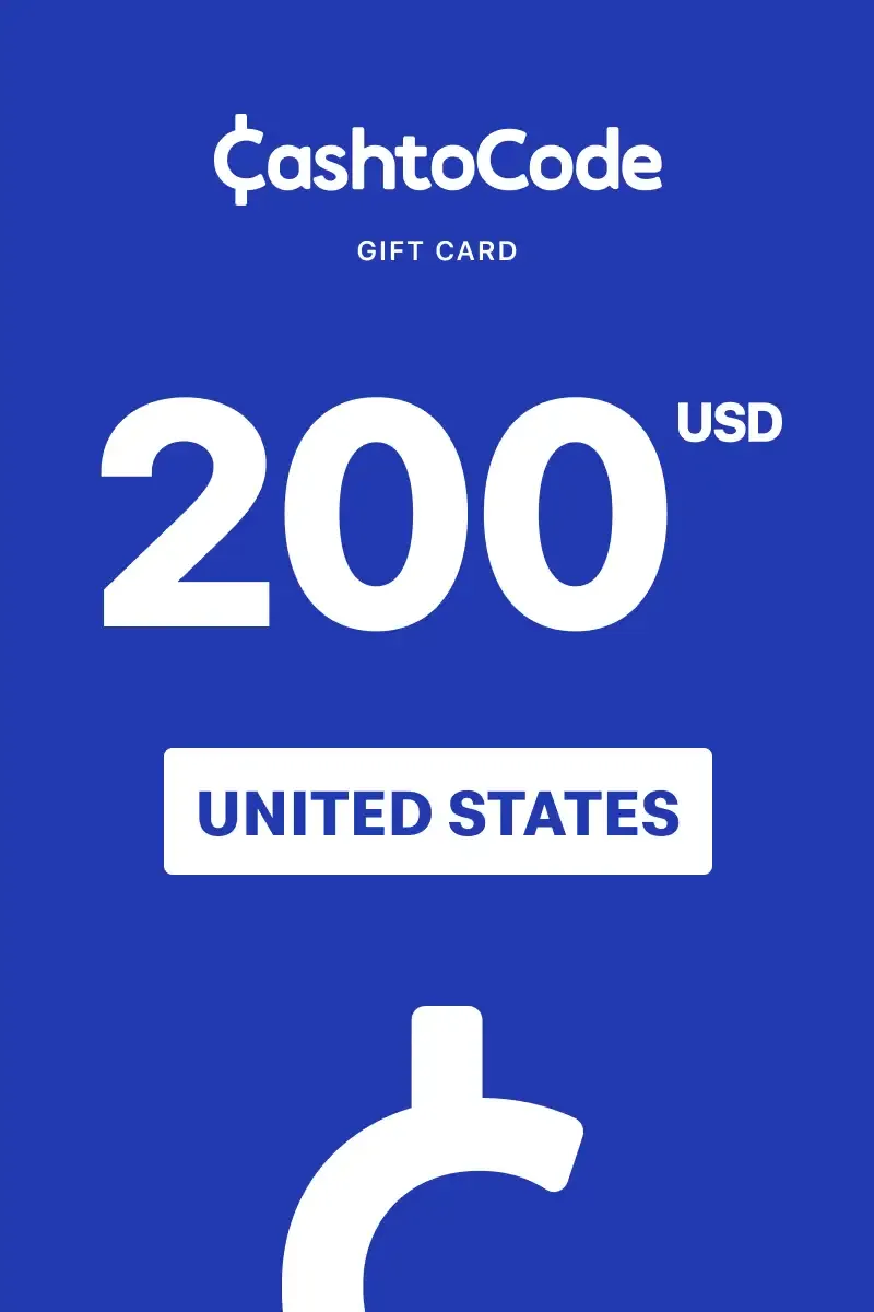 CashtoCode 200 USD Gift Card (United States) - Digital Key
