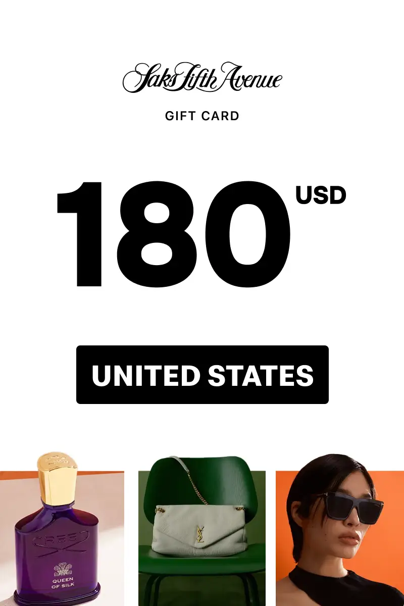 Saks Fifth Avenue 180 USD Gift Card (United States) - Digital Key