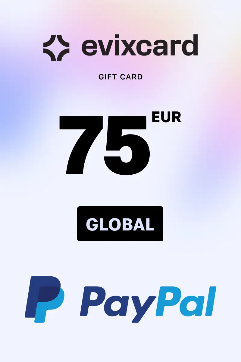 EvixCard PayPal 75 EUR Gift Card (Global) - Digital Key