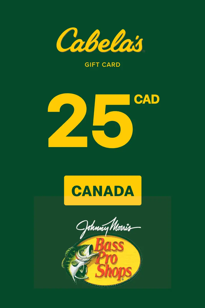 Cabela's 25 CAD Gift Card (Canada) - Digital Key