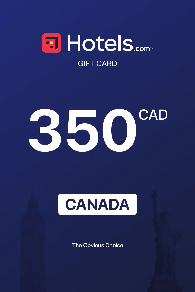 Hotels.com 350 CAD Gift Card (Canada) - Digital Key