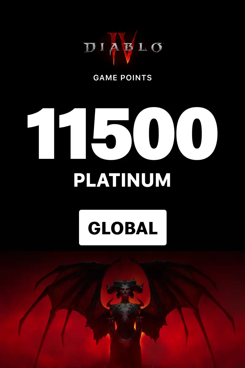 Diablo 4 - 11500 Platinum (Global) (Xbox One / Xbox Series X|S) - Xbox Live - Digital Key